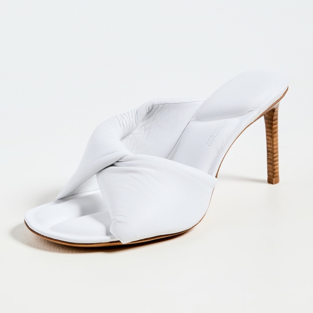 Jacquemus White Heeled Mules